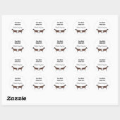 Gepersonaliseerde Oberhasli Dairy Goat Sticker (Vel)