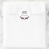 Gepersonaliseerde Oberhasli Dairy Goat Sticker (Tas)