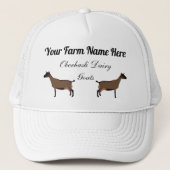 Gepersonaliseerde Oberhasli Dairy Goats Trucker Pet (Voorkant)