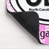 Gepersonaliseerde OBX Buitenbanken Roze Mousepad Muismat (Hoek)