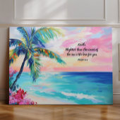 Gepersonaliseerde Oceaan Bijbel vers Psalm 93: Canvas Afdruk