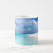 Gepersonaliseerde oceaan kust tropisch koffiemok (Center)