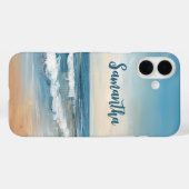 Gepersonaliseerde Ocean Beach Vakantie Scene Case-Mate iPhone Case (Achterkant (horizontaal))