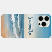 Gepersonaliseerde Ocean Beach Vakantie Scene Case-Mate iPhone Case (Achterkant (horizontaal))