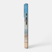 Gepersonaliseerde Ocean Beach Vakantie Scene iPhone 16 Hoesje (Linkerkant)