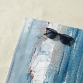 Gepersonaliseerde Ocean Beach Vakantie Scene Strandlaken (In situ)