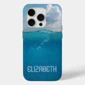 Gepersonaliseerde Ocean Photo iPhone 15 Pro Hoesje (Achterkant)