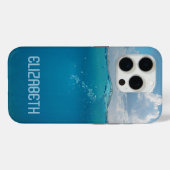Gepersonaliseerde Ocean Photo iPhone 15 Pro Hoesje (Achterkant (horizontaal))