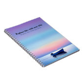 Gepersonaliseerde Ocean Sunset Notitieboek (Rechterzijde)
