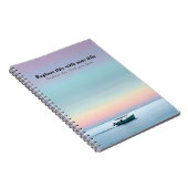 Gepersonaliseerde Ocean Sunset Notitieboek (Rechterzijde)