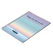 Gepersonaliseerde Ocean Sunset Notitieboek (Linkerzijde)