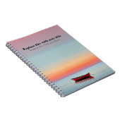 Gepersonaliseerde Ocean Sunset Notitieboek (Rechterzijde)