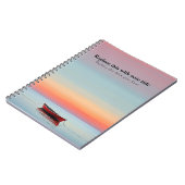 Gepersonaliseerde Ocean Sunset Notitieboek (Linkerzijde)