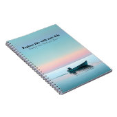 Gepersonaliseerde Ocean Sunset Notitieboek (Rechterzijde)