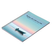 Gepersonaliseerde Ocean Sunset Notitieboek (Linkerzijde)