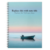 Gepersonaliseerde Ocean Sunset Notitieboek (Voorkant)