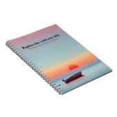 Gepersonaliseerde Ocean Sunset Notitieboek (Rechterzijde)