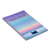 Gepersonaliseerde Ocean Sunset Notitieboek (Rechterzijde)