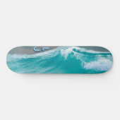 Gepersonaliseerde Ocean Wave Theme Persoonlijk Skateboard (Horizontaal)