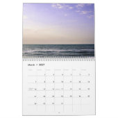 Gepersonaliseerde Ocean Waves Beach Scene Kalender (Mar 2027)