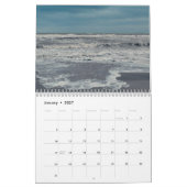 Gepersonaliseerde Ocean Waves Beach Scene Kalender (Jan 2027)