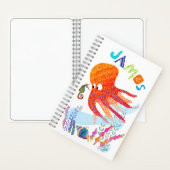 Gepersonaliseerde Octopus en Ocean Friends Notitie Notitieboek (Binnen)