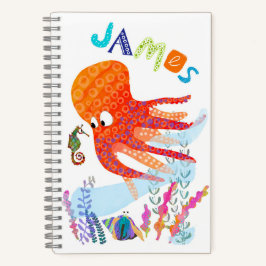 Gepersonaliseerde Octopus en Ocean Friends Notitie Notitieboek