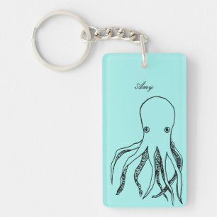 Gepersonaliseerde Octopus Sleutelhanger