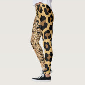 Gepersonaliseerde Oerwoud Cat Print Wild Animal Pa Leggings (Links)