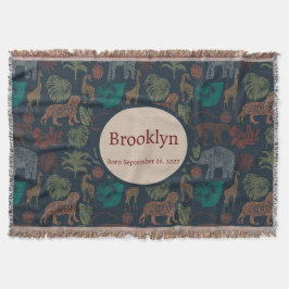 Gepersonaliseerde  Oerwoud Safari Deken