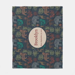 Gepersonaliseerde  Oerwoud Safari Fleece Deken