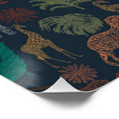 Gepersonaliseerde  Oerwoud Safari Perfect Poster (Hoek)