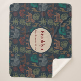 Gepersonaliseerde  Oerwoud Safari Sherpa Deken