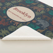 Gepersonaliseerde  Oerwoud Safari Sherpa Deken (3/4)