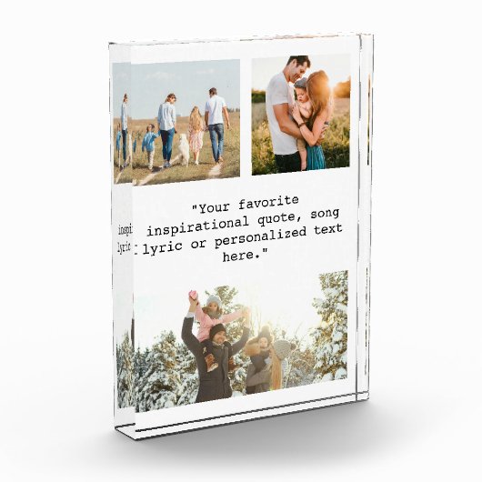 Gepersonaliseerde offerte 3 Fotocollage Fotoblok (Links)