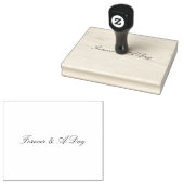 Gepersonaliseerde offerte bruiloft rubberstempel (Gestempeld)