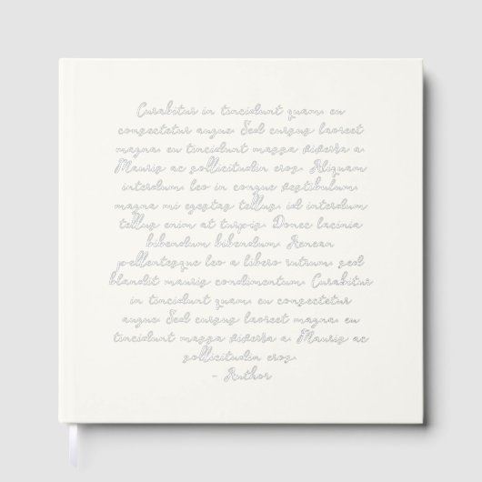 Gepersonaliseerde offerte gedicht bruiloft gelofte gastenboek (Voorkant)