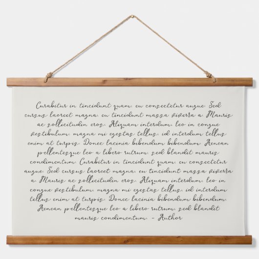 Gepersonaliseerde offerte gedicht bruiloft gelofte hangend wandkleed (Voorkant)