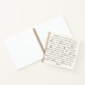 Gepersonaliseerde offerte gedicht bruiloft gelofte notitieboek (Binnen)