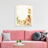 Gepersonaliseerde offerte met rozen canvas afdruk (Insitu (Woonkamer))