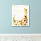 Gepersonaliseerde offerte met rozen canvas afdruk (Insitu (Houten vloer))