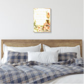 Gepersonaliseerde offerte met rozen canvas afdruk (Insitu (Slaapkamer))