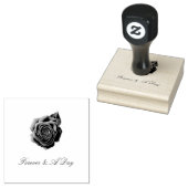 Gepersonaliseerde offerte Roos bruiloft Rubberstempel (Gestempeld)