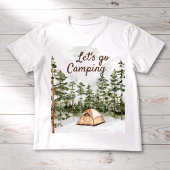 Gepersonaliseerde offerte Waterverf Camping in Nat