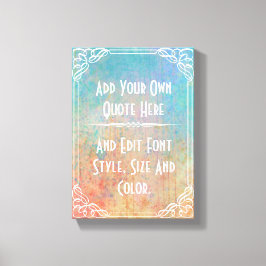 Gepersonaliseerde offertes canvas afdruk