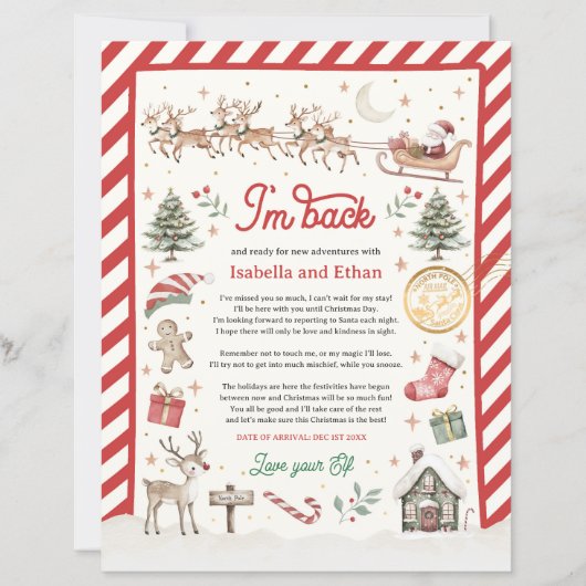 Gepersonaliseerde Officiële Elf Aankomstbrief voor (Voorkant)