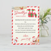 Gepersonaliseerde Officiële Elf Afscheidsbrief voo Kaart (Staand voorkant)