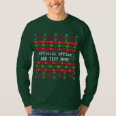 Gepersonaliseerde officiële Kantoor Ugly "Sweater" T-shirt (Voorkant)