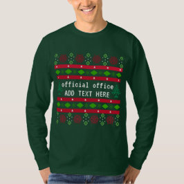 Gepersonaliseerde officiële Kantoor Ugly "Sweater" T-shirt