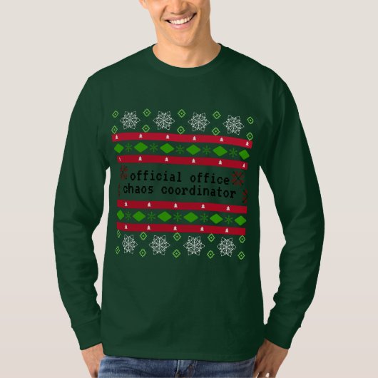 Gepersonaliseerde officiële Kantoor Ugly "Sweater" T-shirt (Voorkant)